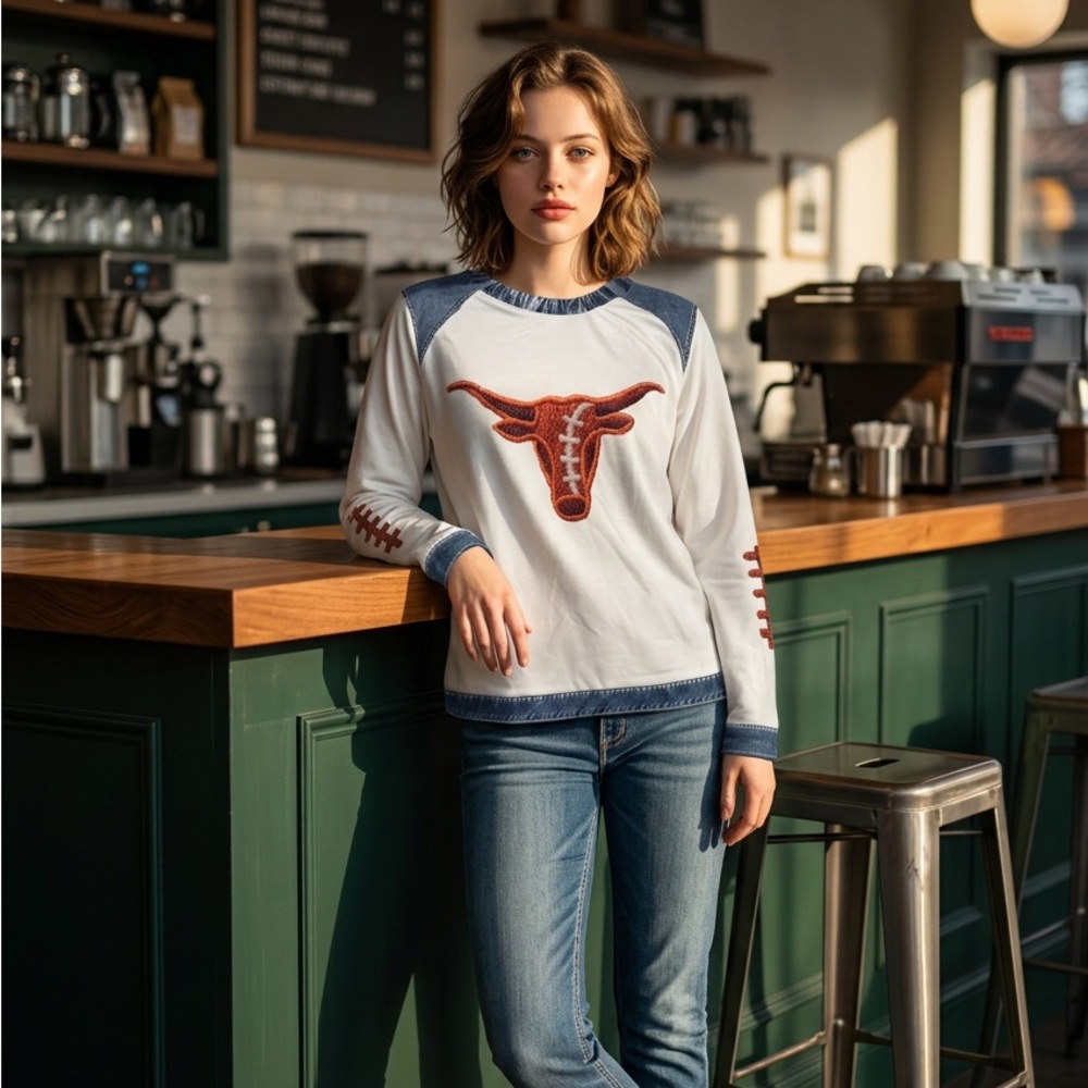 Texas Longhorns long sleeve top - Picture 2 of 7